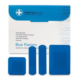 Assorted Metal Detectable Blue Plasters