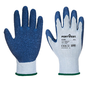 Grip 10 Latex Glove Grey/Blue (Pack of 12)
